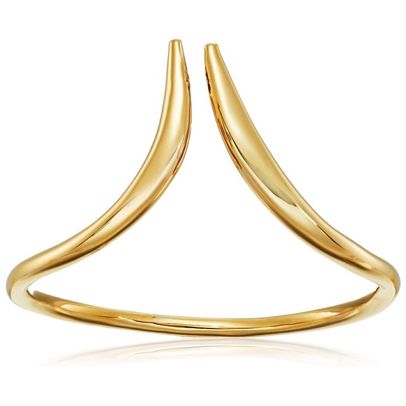 jules smith // adjustable dainty gold curved ring - Picture 2 of 7